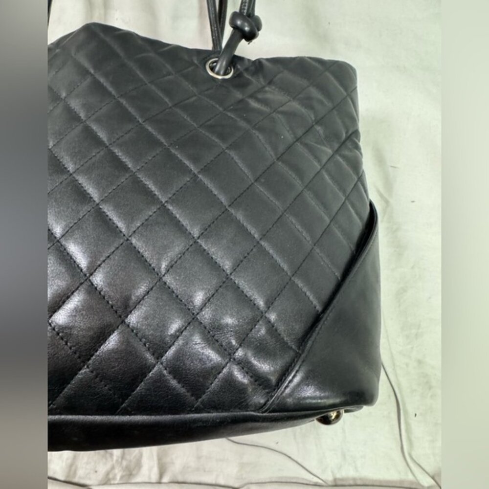 Chanel Ligne Cambon Lambskin Quilted Bag Black - Picture 3 of 15